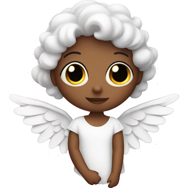 Angel whit pink eair emoji