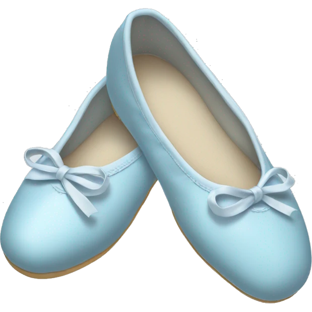 Pale blue ballet shoes emoji