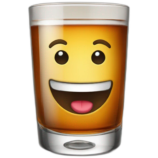 liquor in whiskey glass emoji