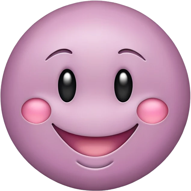 cute mauve smiley face emoji