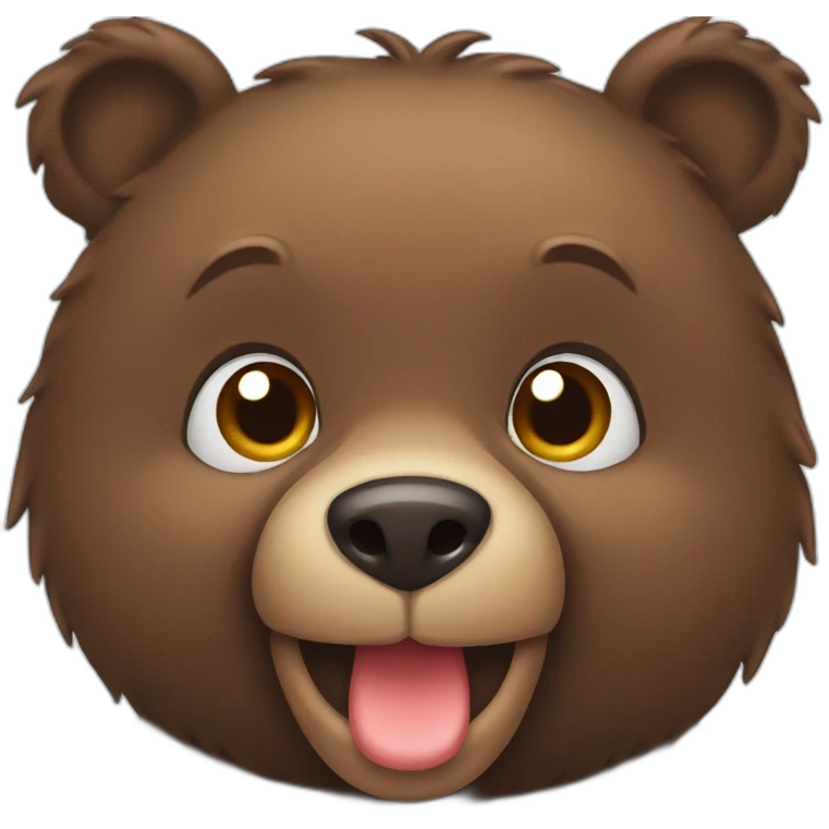 Bear with loving eyes emoji