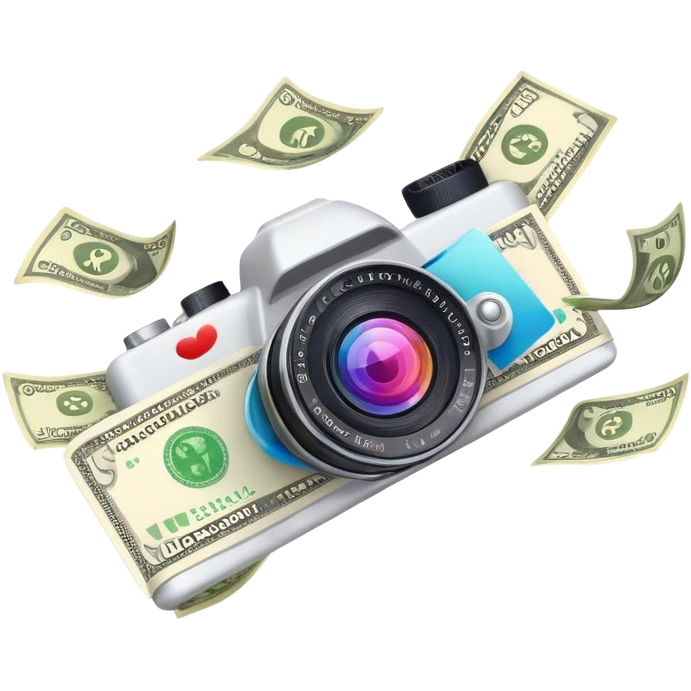 CAMERA MONEY FYING GLOBA emoji