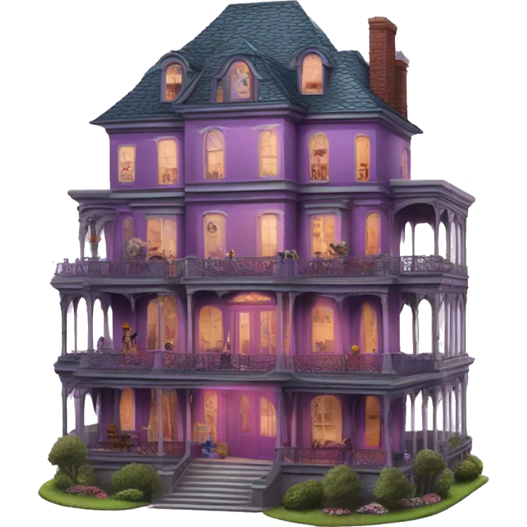 Barbie’s sprawling 5 story tall haunted dream mansion  emoji