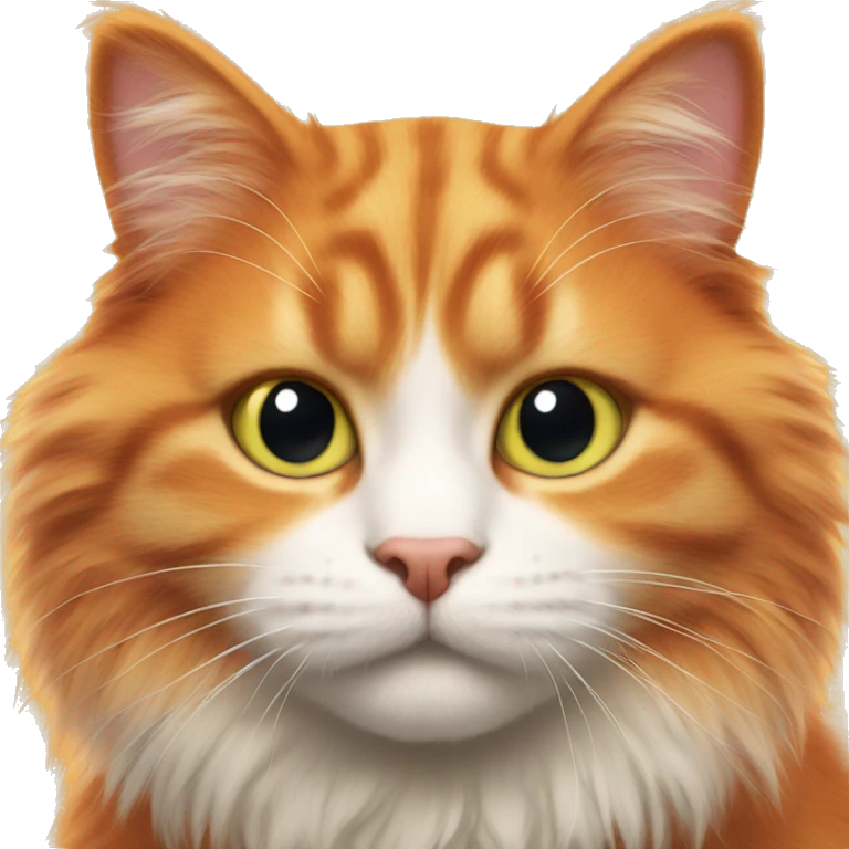 Orange fluffy cat emoji