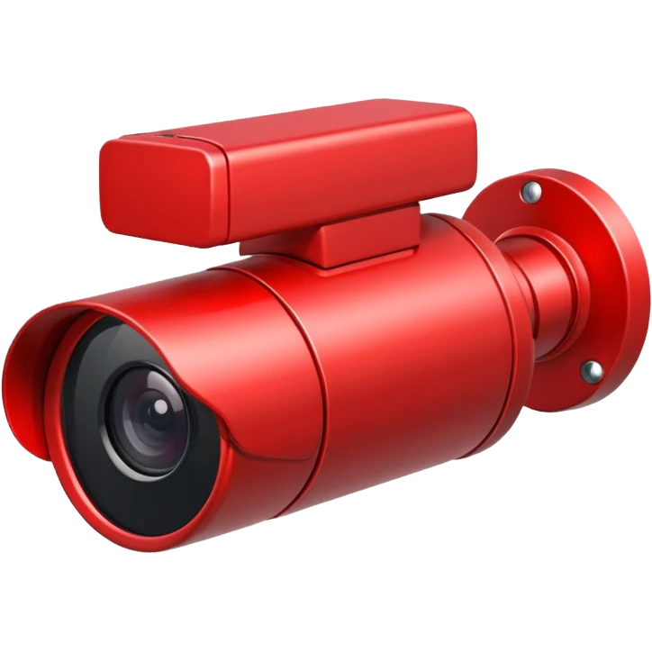 Red CCTV camera  emoji