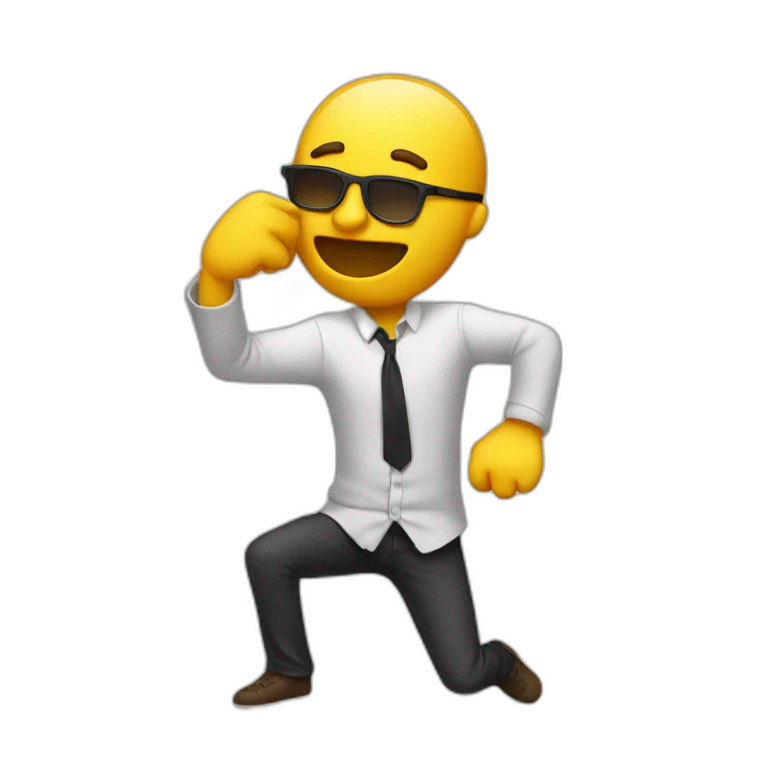 homme qui fait un dab emoji