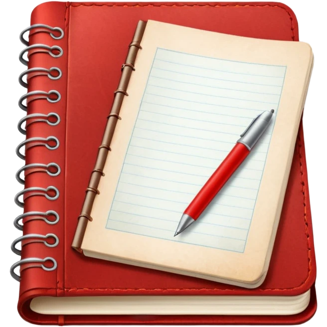 red Sketchbook emoji