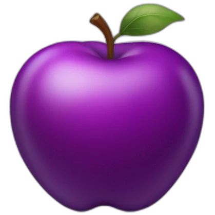 purple apple emoji
