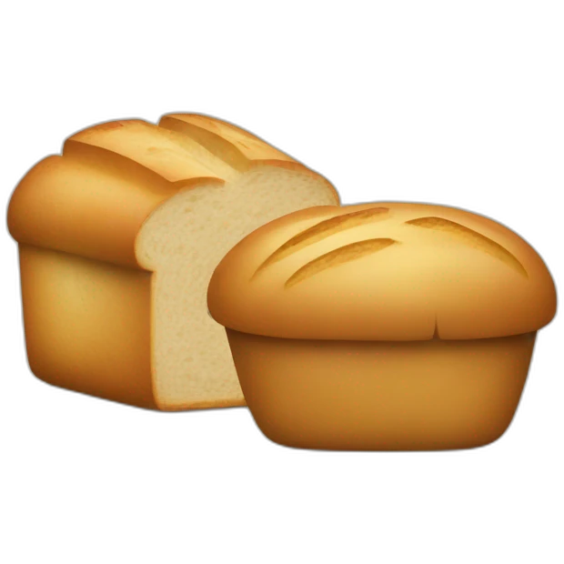 Apple and bread emoji