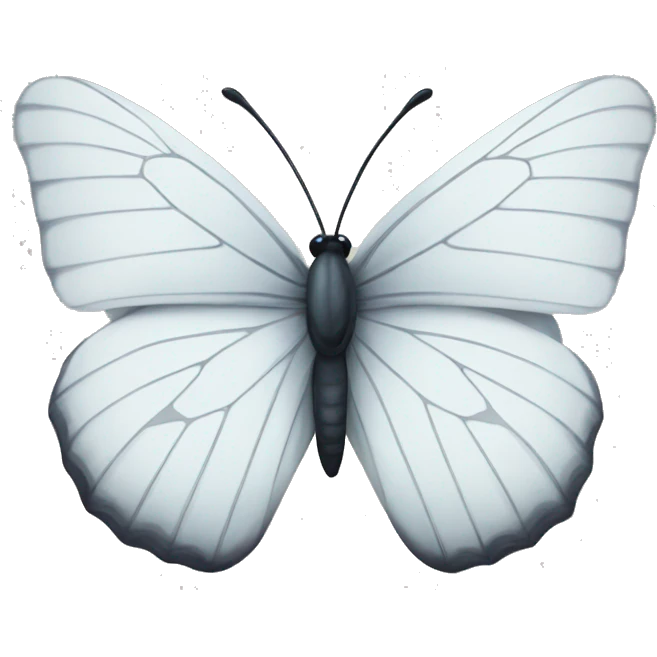White butterfly  emoji