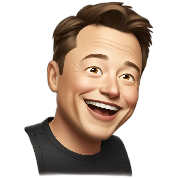 Elon Musk laugh emoji
