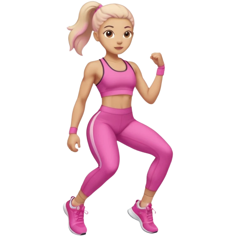 workout pink emoji