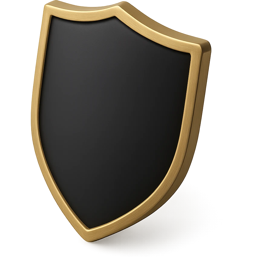 <systemPrompt>
  <style>
    <renderType>3D</renderType>
    <finish>Soft matte</finish>
    <colors>
      <primary>Black</primary>
      <secondary>Antique gold</secondary>
      <background>Pristine white</background>
    </colors>
    <composition>
      <angle>Isometric</angle>
      <shadows>Feathered</shadows>
      <lighting>Ambient glow</lighting>
    </composition>
    <tone>Minimalist</tone>
    <aesthetic>Simple and elegant</aesthetic>
  </style>
</systemPrompt>

{subject} = shield emoji