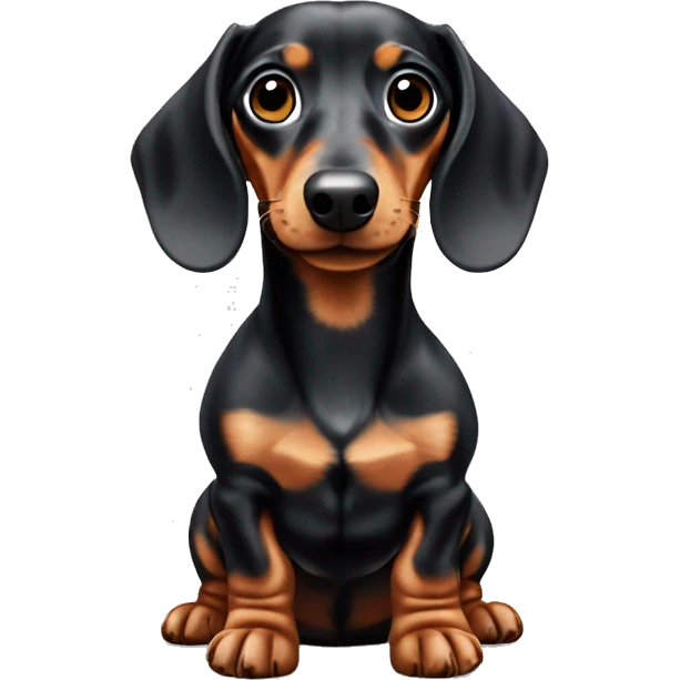 Dapple mini dachshund emoji