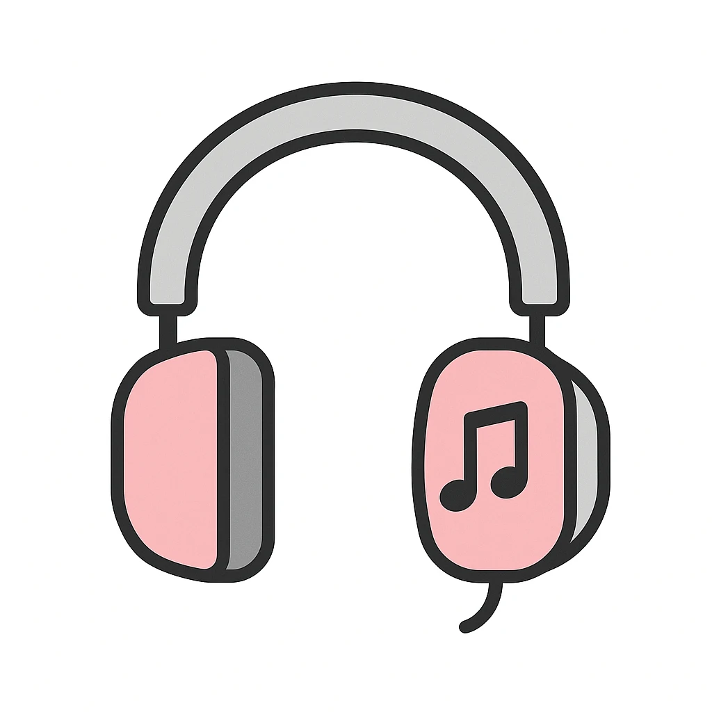 BLACKPINK-inspired object, black and pink colors, modern and minimal illustration emoji