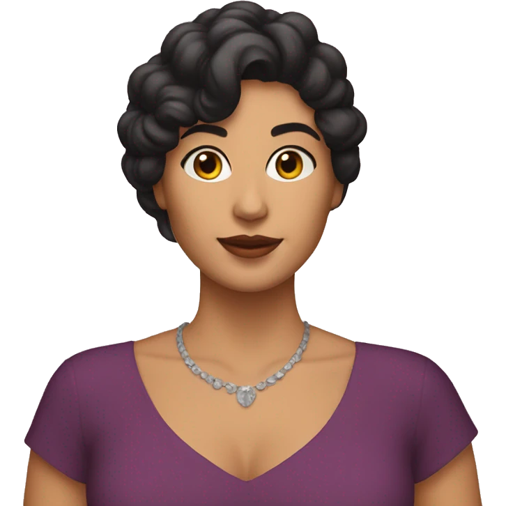 Mujer morena emoji