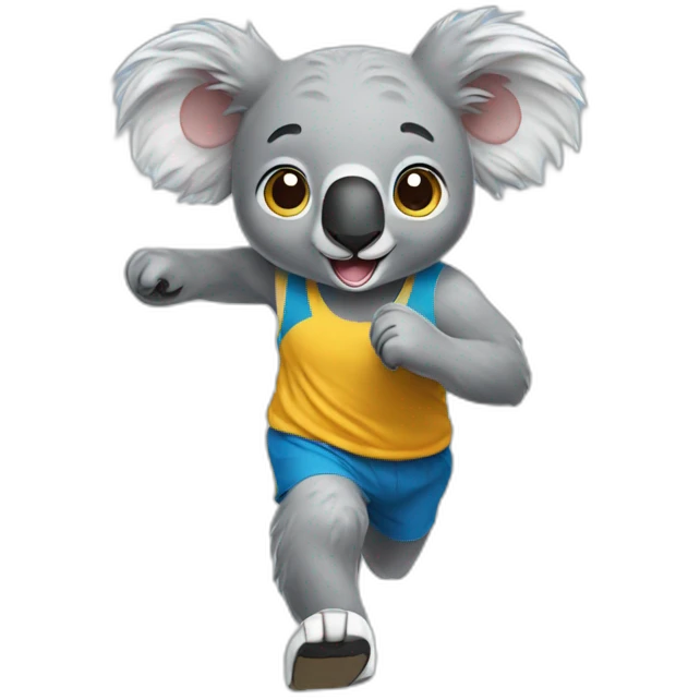 koala running a marathon emoji