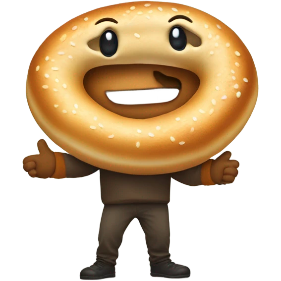 Bagel man stealing vibes  emoji
