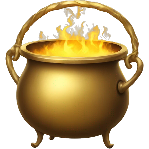 Gold cauldron emoji
