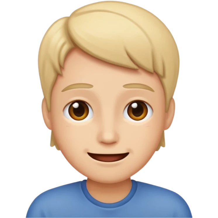 Tired but happy emoji