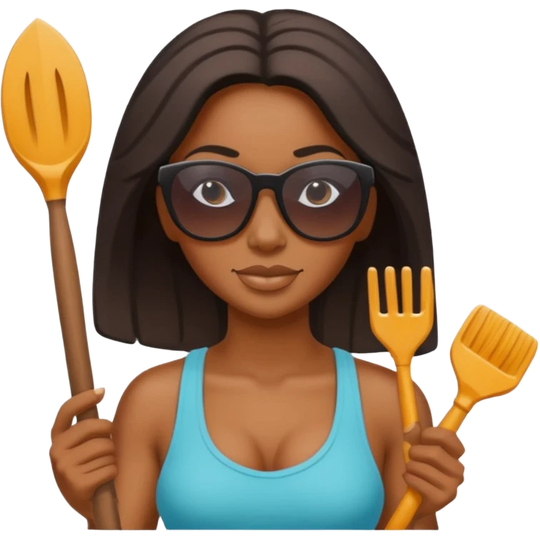Sand Sculptor black woman emoji