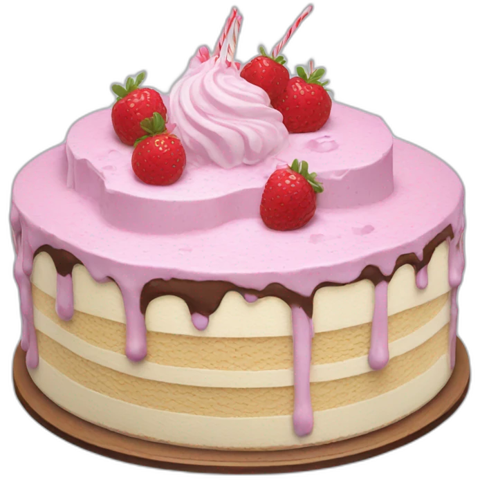 ice cream cake emoji