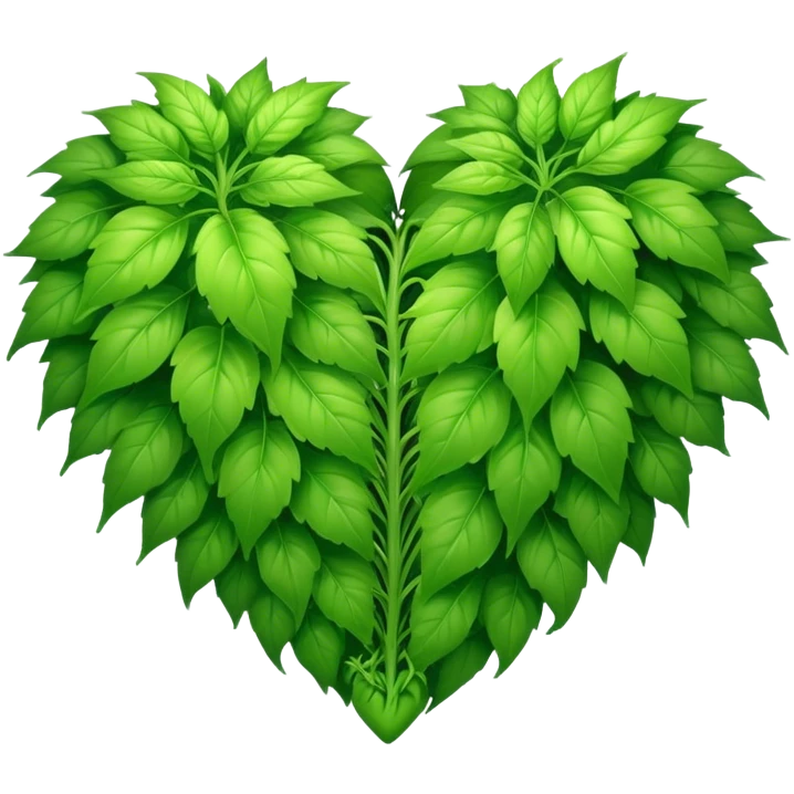 Weed heart emoji