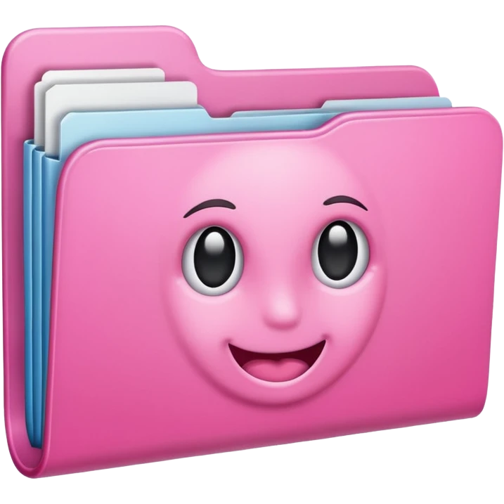 simple mix pink folder emoji