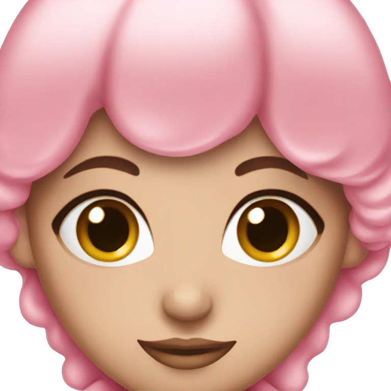 Demure girly pink emoji
