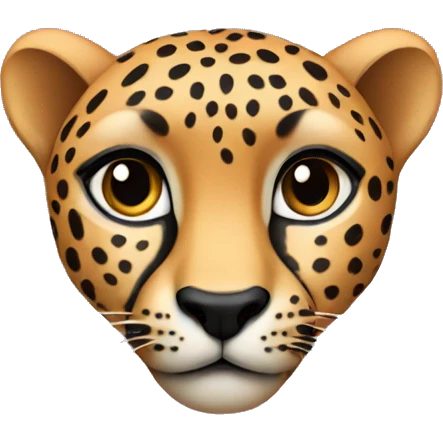 Cheetah heart emoji