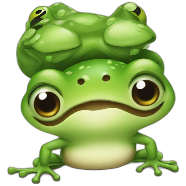 frog loving emoji