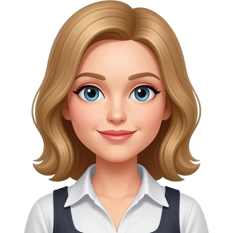 Stern sweet woman emoji