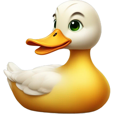 cute hungry duck emoji