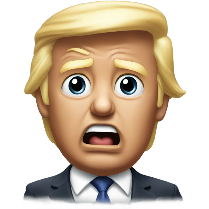 Realistic Trump yelling “SAD!” emoji