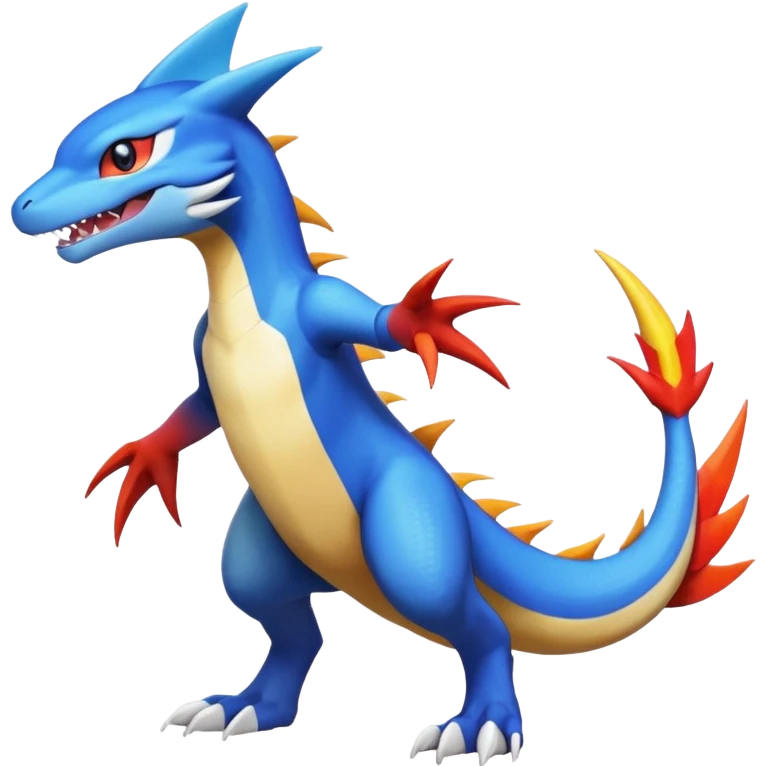 Garchomp-Veemon-Digimon-Latias-Peppercat-Pokémon-Flamedramon-fusion-animal-hybrid-creature, Full body  emoji