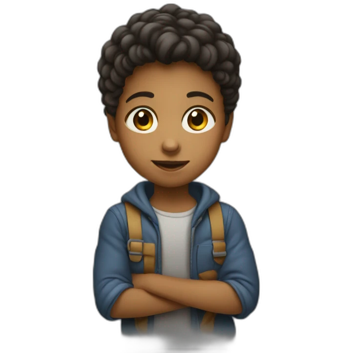Enfant qui donne un coup de poing emoji