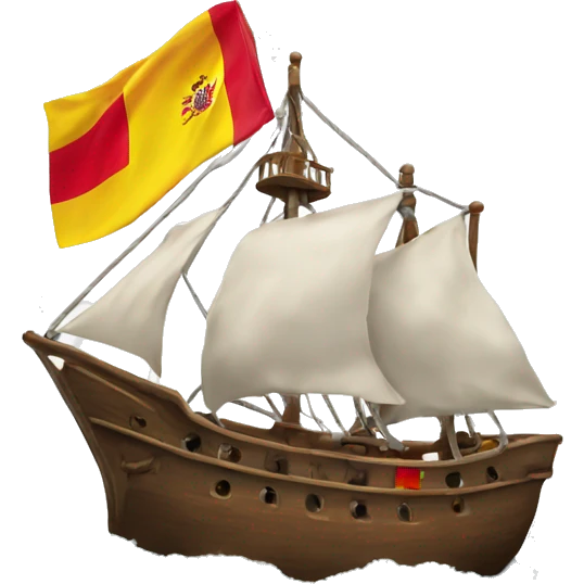 Ship with Spanish flag  emoji