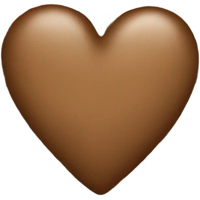 Brown plaid heart  emoji