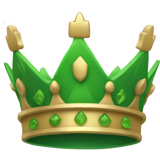Green crown emoji