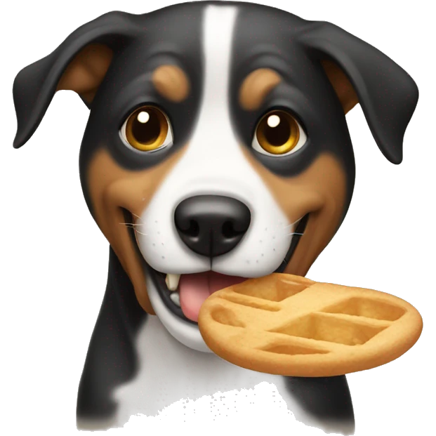 Dog eating  emoji