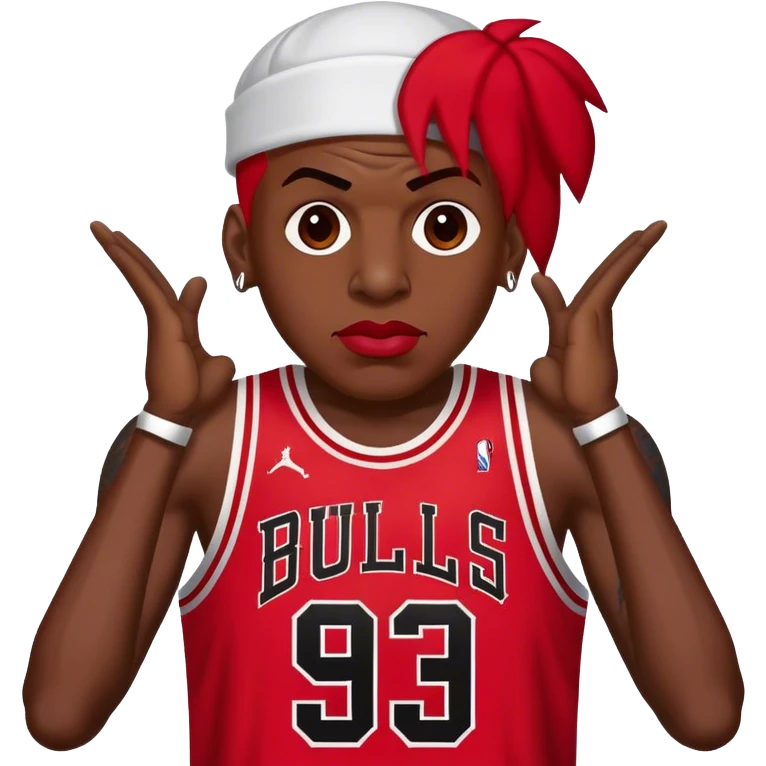 Dennis Rodman Chicago bulls #91 emoji