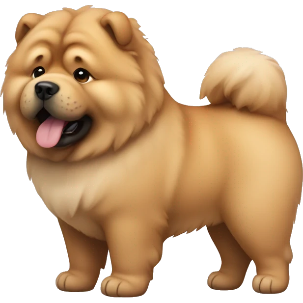 Chow chow puppy  emoji