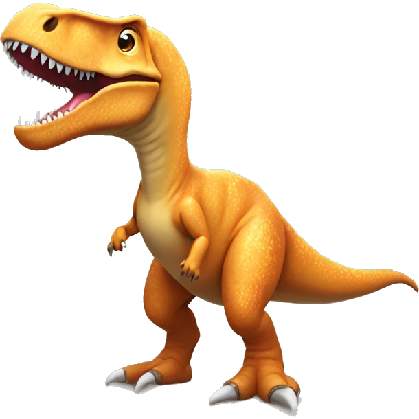t-rex covered in starfish emoji