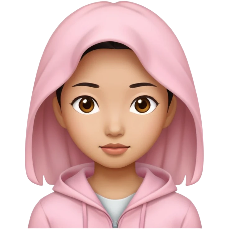 asian yoga girl light pink clothes  emoji