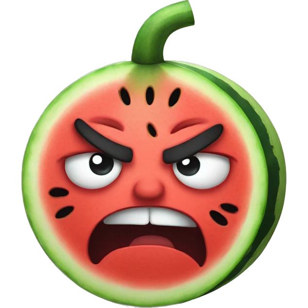 watermelon angry emoji