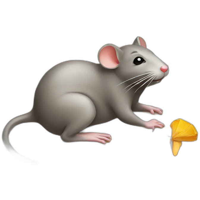 rat at beach sunbathing emoji