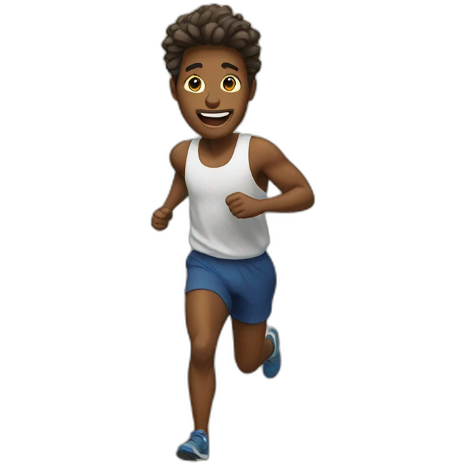 running on the mountains emoji