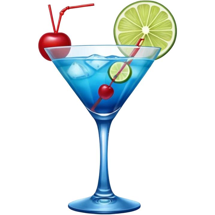 blue curaçao tropical cocktail emoji