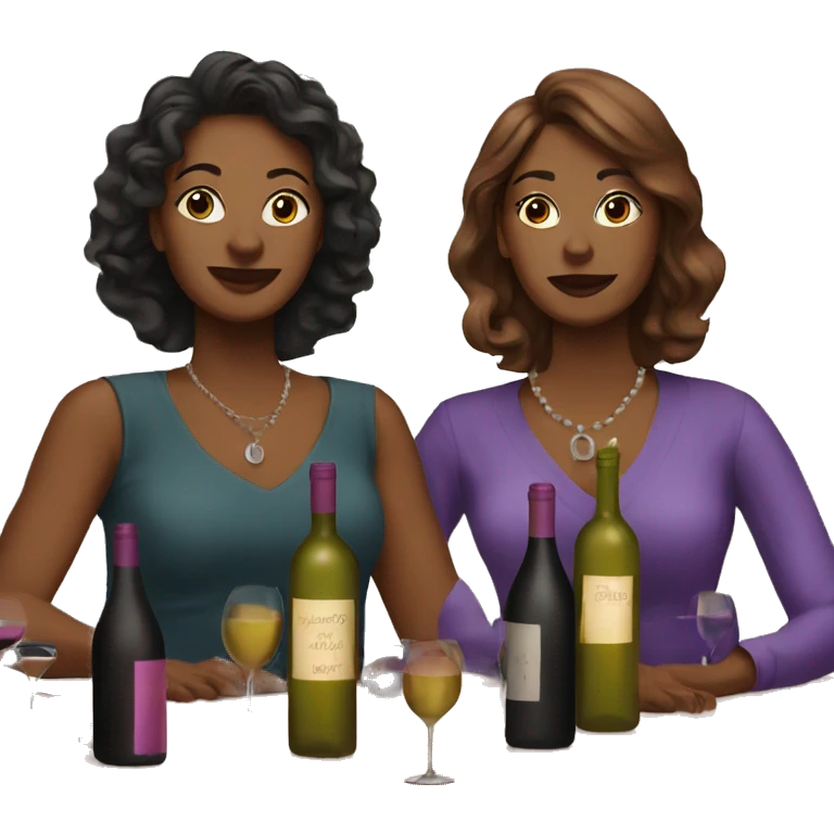 Ladies wine night emoji