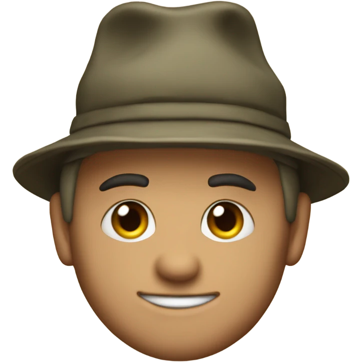 Jeff probat in a survivor hat  emoji